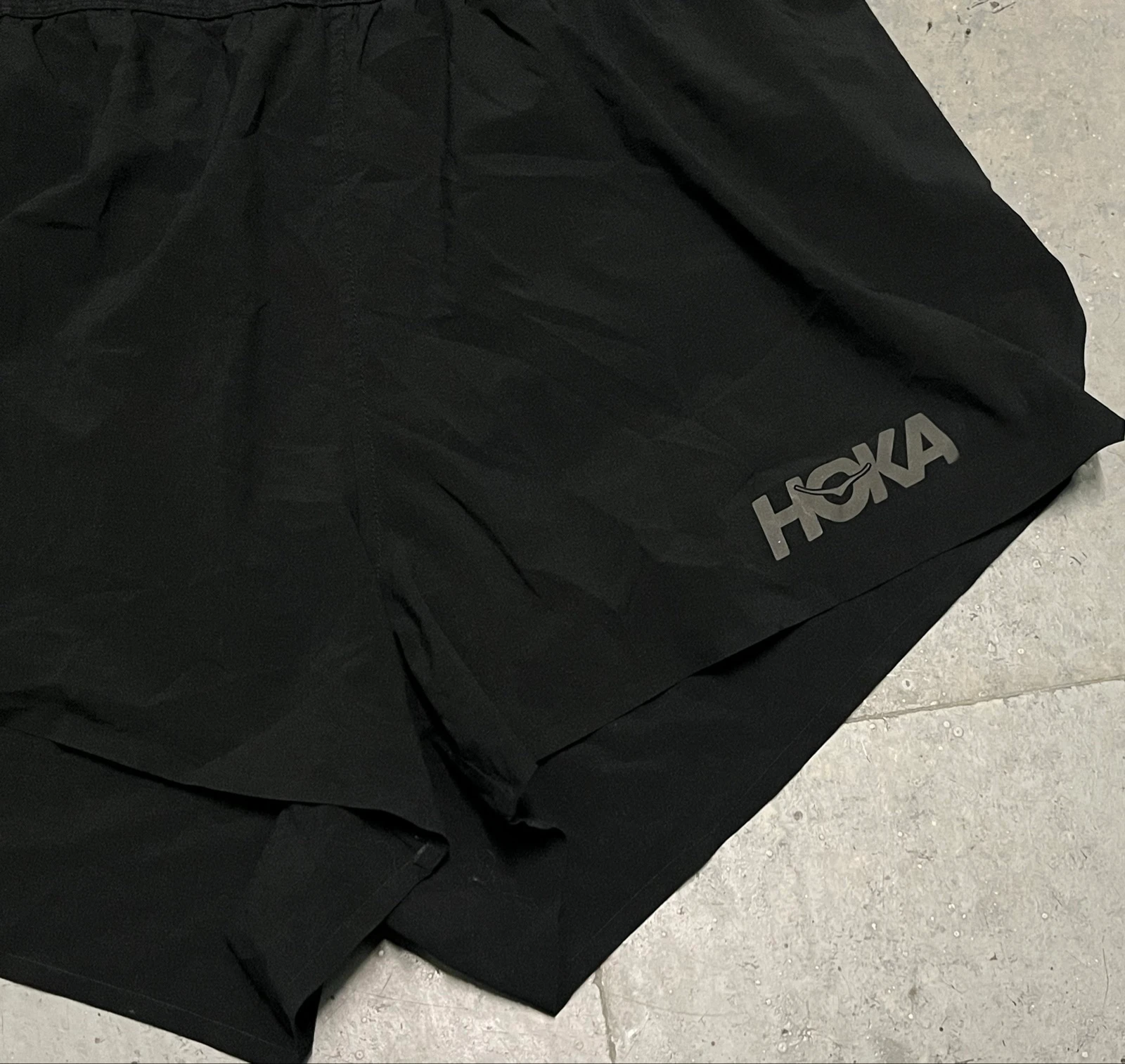 Shorts esportivos pretos de linho – photo 5